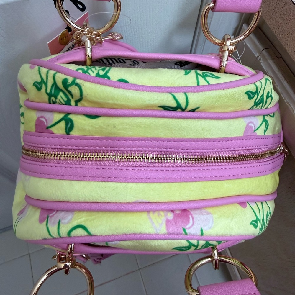NWT Juicy Couture Retro Juicy Satchel In Yellow Iris Limited Edition - Picture 7 of 7